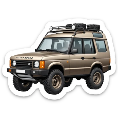 Grey-brown Land Rover Discovery sticker