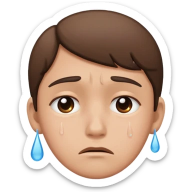 majorly just a face of one of the characters from TUYU's songs, looking sad sticker