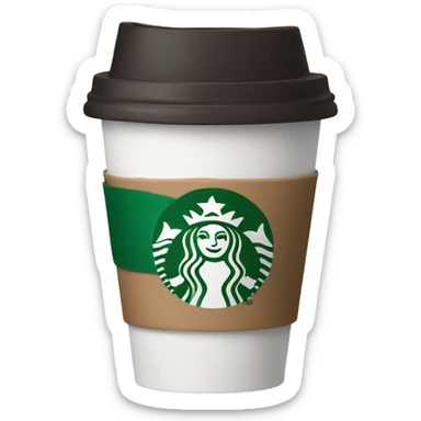 Starbucks coffee cup sticker