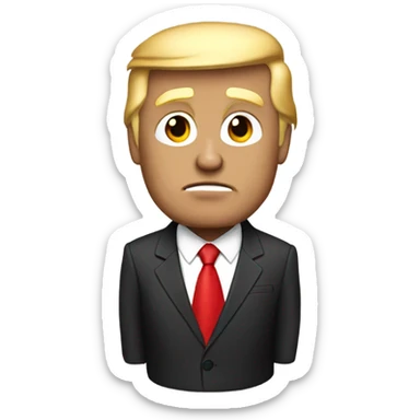 create me an emoji of donald trump  sticker