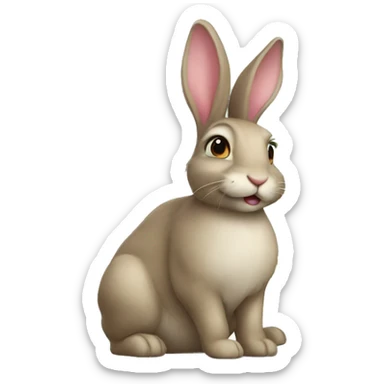 bunny sticker