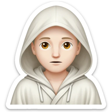  cult member in a robe sticker