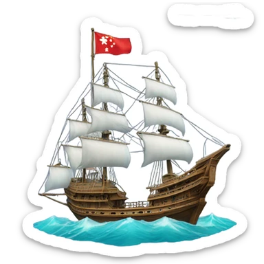 Aqua Luna ship of Hong Kong sticker