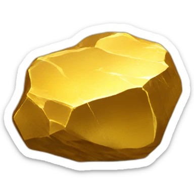 gold nugget sticker