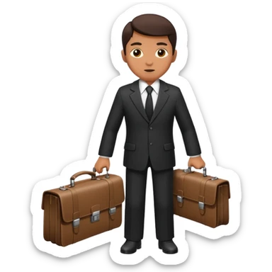 Spy with single briefcase sticker