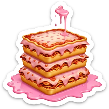 pink slop spam meat dripping lasagna  sticker
