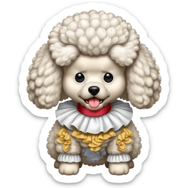 caniche enojado sticker