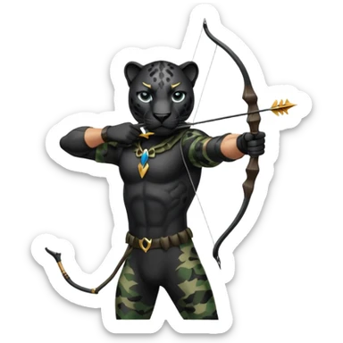 panther archer sticker
