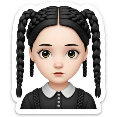 Wensday girl sticker