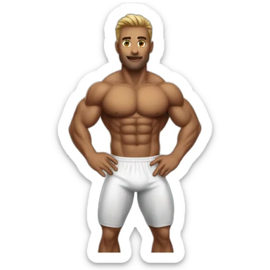 sports abs challenge macro sticker