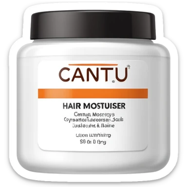 Jar of Cantu Hair Moisturiser.  sticker