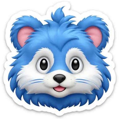 blue animal sticker