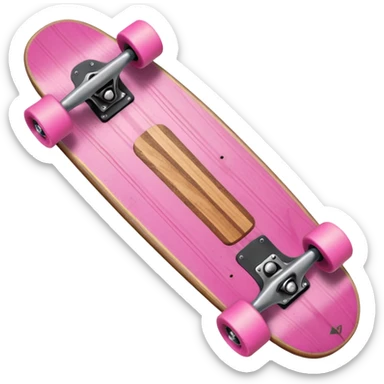 Skate board, pink sticker