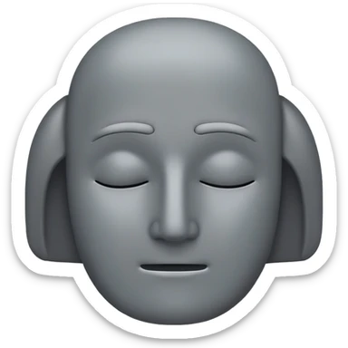 grey human silhouette frontal view with no facial features, no face, no eyes, no nose, no mouth, simple outline sticker