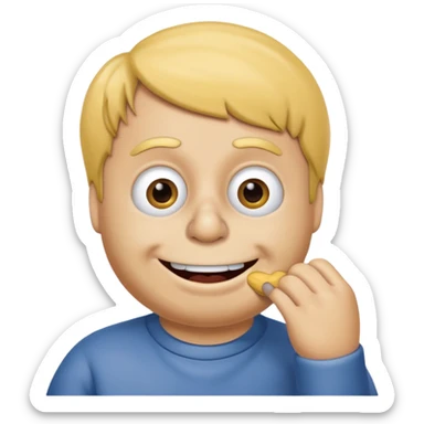 ralph wiggum nose picking sticker