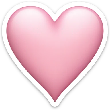 Light pink heart sticker