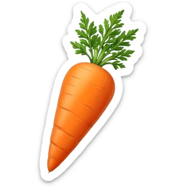 A single carrot sticker
