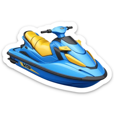 Create a realistic jetski sticker