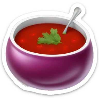 Lithuanian cold beet soup sticker