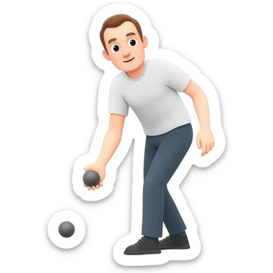 Je veux un emoji homme pétanque sticker