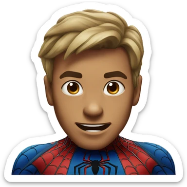 Spiderman superhero sticker