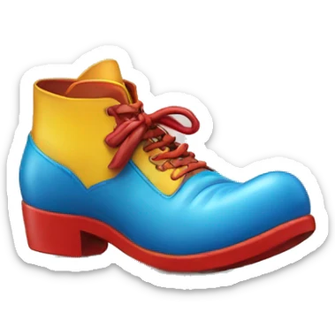 clown shoe big sticker