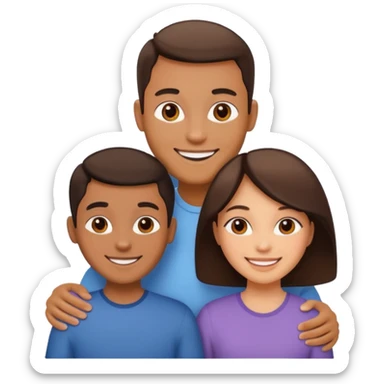 familia de tres sticker