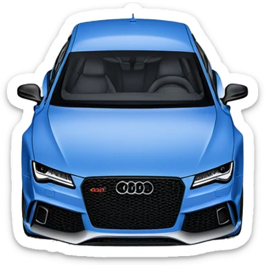 Audi RS7 ABT blue sticker
