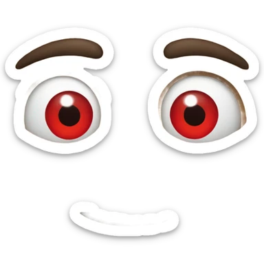 Red eyes sticker