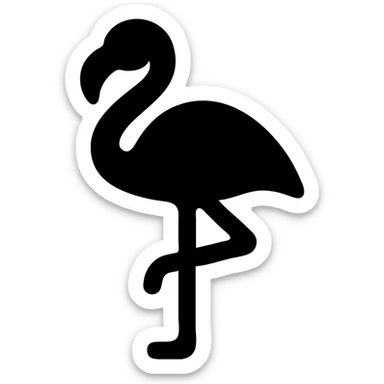 flamingo sticker