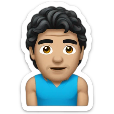 Diego Armando Maradona Napoli sticker