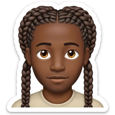 Black men with braids very ghetto sticker