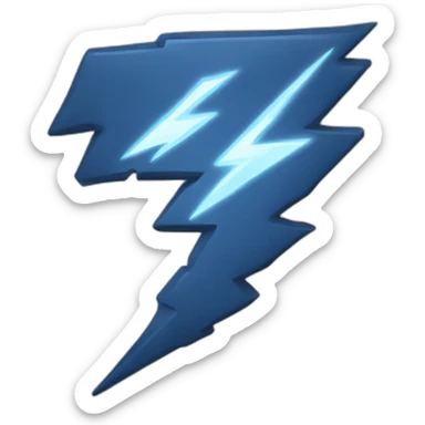 thunder and lightning sticker