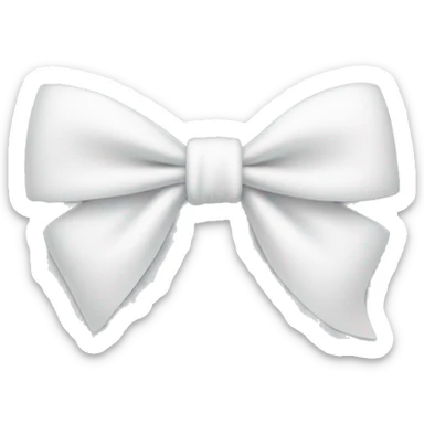white bow sticker