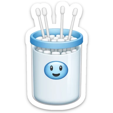 ear cotton sticks packet sticker