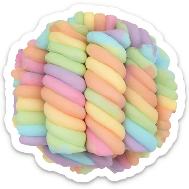 Fifty Milion Googelplex Little Colorful Ranbow Marshmallows  Friends!! So Super Cute!! 6767676767!! sticker