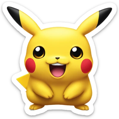 surprised pikachu sticker