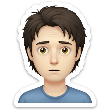 super duper duper i mean the absolute biggets man ever, dying from insominia sticker