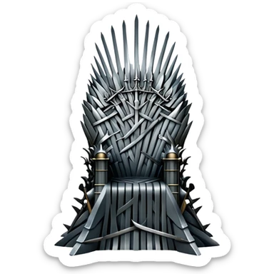 Iron throne made of swords from Game of Thrones sticker
