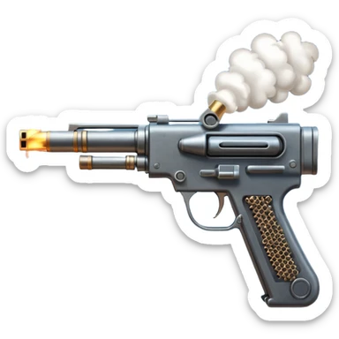 make a machine gun firing sticker