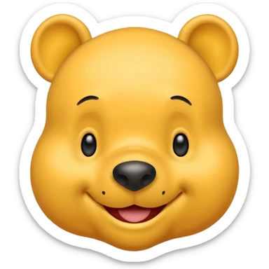 make a cute winee the pooh emoji sticker
