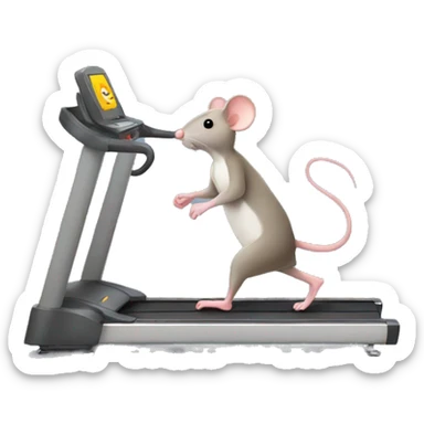 Mouse treadmill sticker