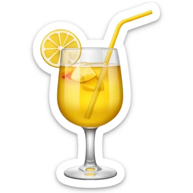 Yellow drinks cocktails  sticker