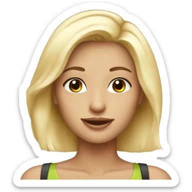 blonde beautifull women sticker