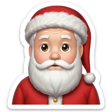 Very tired santa clause sticker