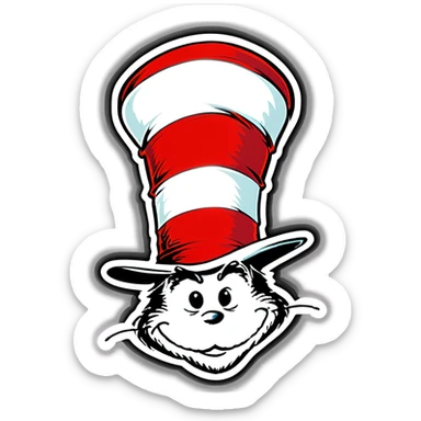 Dr Seuss hat sticker