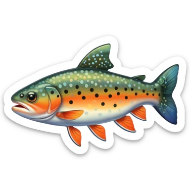 Brook trout sticker