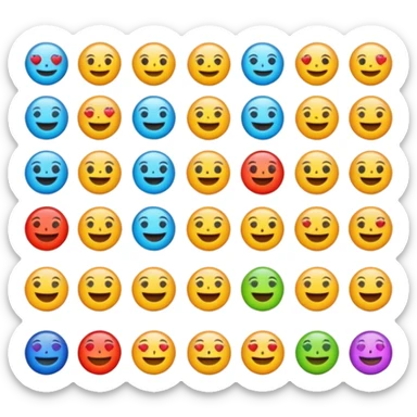 genera un emoji que contenga todos los elemntos  sticker