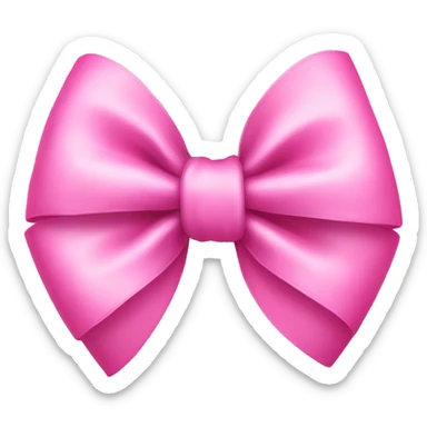 Pink bow sticker