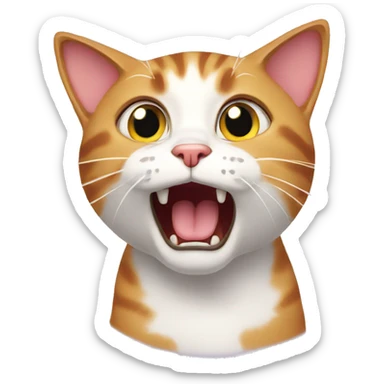 Cat in shock sticker